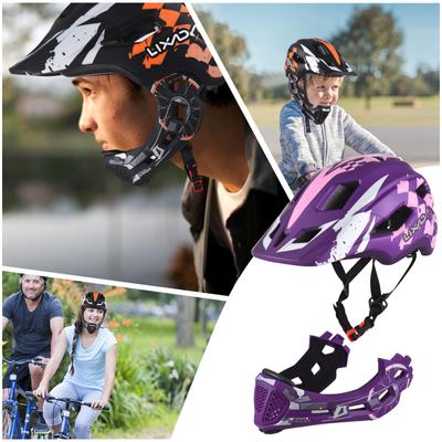 Детский велосипедный шлем, съемный полнолицевой шлем, регулируемый велосипедный шлем для детей, катающихся на велосипеде