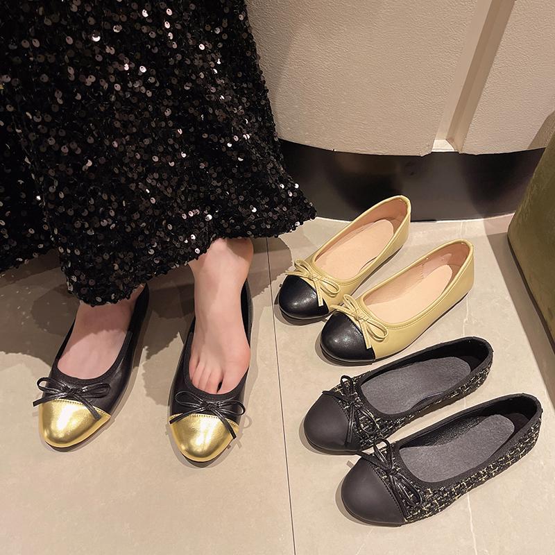 Fashion Butterfly-knot Women Loafer Shoes Fashion Shallow Slip On Ladies Comfort Soft Sole Flats 2024 Spring Women's Comfort Shoes