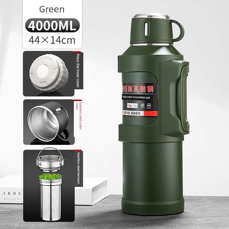 New Arrival 316 Stainless Steel Thermal Pot Large Capacity Vacuum Cup Outdoor Car Portable Kettle Household Kettle 6L