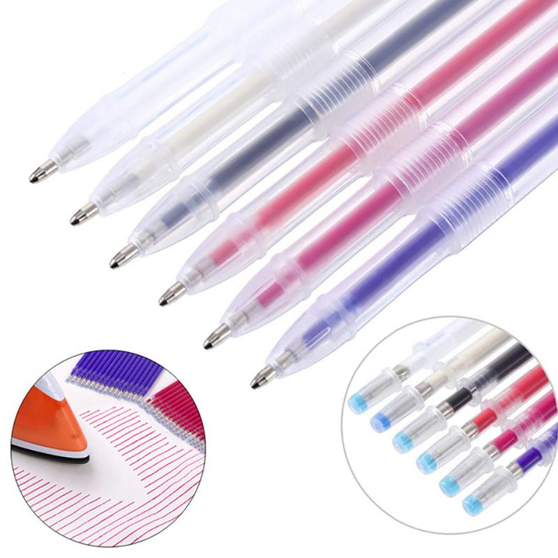 New 10Pcs Heat Erasable Pen High Temperature Disappearing Fabric Marker Tailoring
