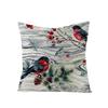 New Christmas Throw Pillow Cover Home Sofa Living Room Linen Bedside Cushion Cushion Cover Print