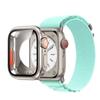 Стеклянный чехол, нейлоновый ремешок для Apple Watch 44 мм, 45 мм, 40 мм, 41 мм, чехол + ремешок, защитная пленка для экрана, IWatch Series 56 Se 7 8, переход на Ultra