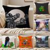 Singer A-Alvaro D-Diaz Coco Pillow Case Anti-dustmite Pillowcase Invisible Zipper Silky Short Plush Sofa Cushion Cover