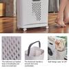 2-Tier Rolling Laundry Hamper Dirty Clothes Hamper Cart with 3 Detachable Baskets Wheeled Laundry Basket for Laundry Room Bathroom