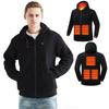 5 Areas Heated Hoodie Men USB Heated Jacket Hoodies,Heating Sweaters Women Sweatshirt with Hood Oversized Heated Zipper Hoodie