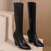 Elastic Thigh High Boots Women Shoes Autumn Winter Black Red White Wedge High Knee Boot Fetish Party Shoes Ladies Large Size