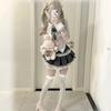 Набор формы Ligwon Gothic Lolita JK с мини-юбкой розового цвета в стиле Харадзюку, корейской, рождественской, женской, серого цвета, стиль, стиль, весна, лето, осень, Хэллоуин,