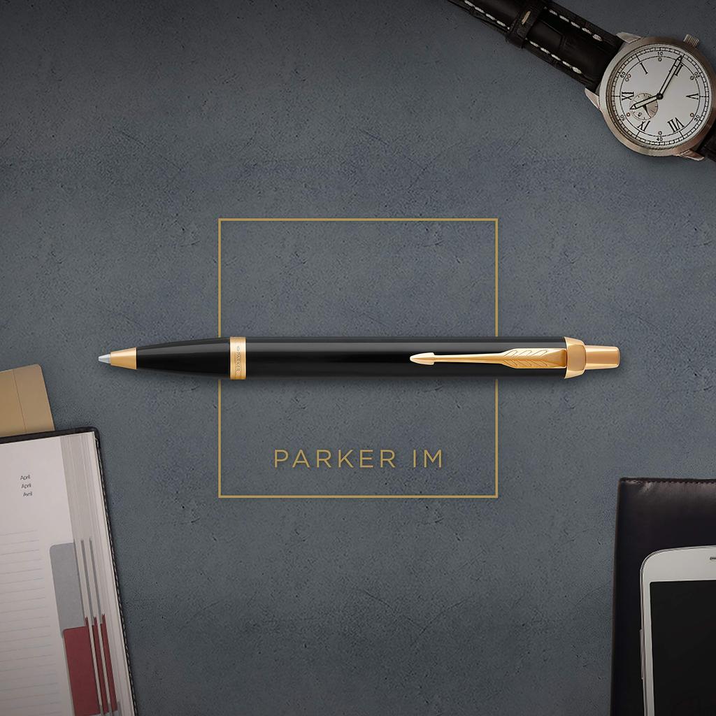 PARKER IM Black GT Шариковая ручка Средний стержень с карандашом Подарочная коробка Официально 1975638 V1d Ручка, Перо, На масляной основе, Чехол, Набор, Импортный,