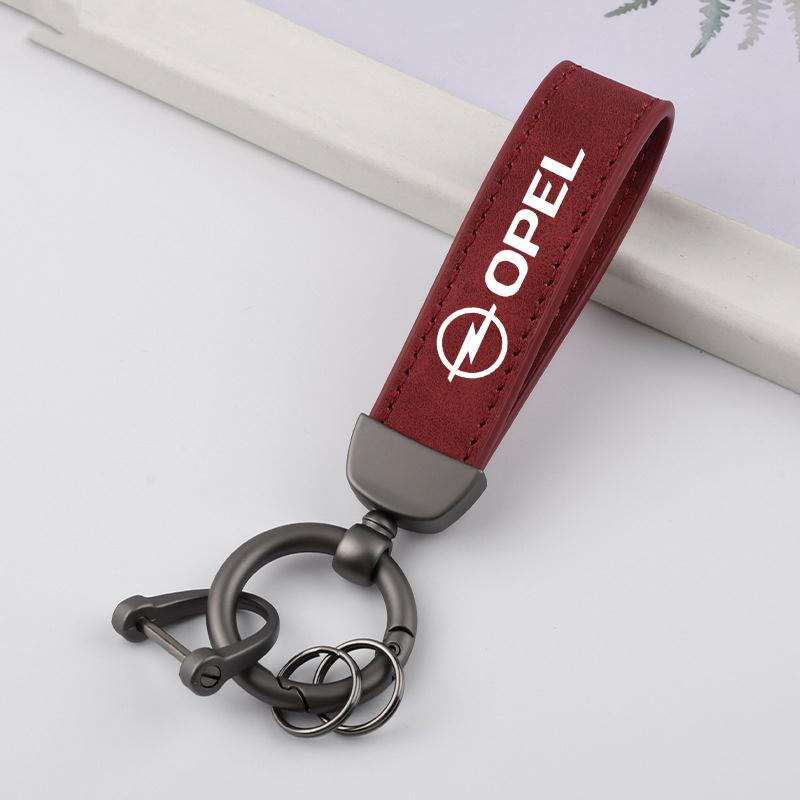 Suede Car Keychain Keyring Anti-Loss Pendant For Opel Astra Insignia Corsa Zafira Meriva Mokka Vivaro Vectra Antara Accessory