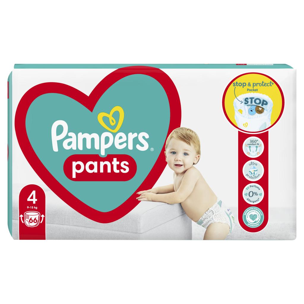 Pampers Active Baby Diaper Pants, 9-15Kg, Size 4 66 Pcs