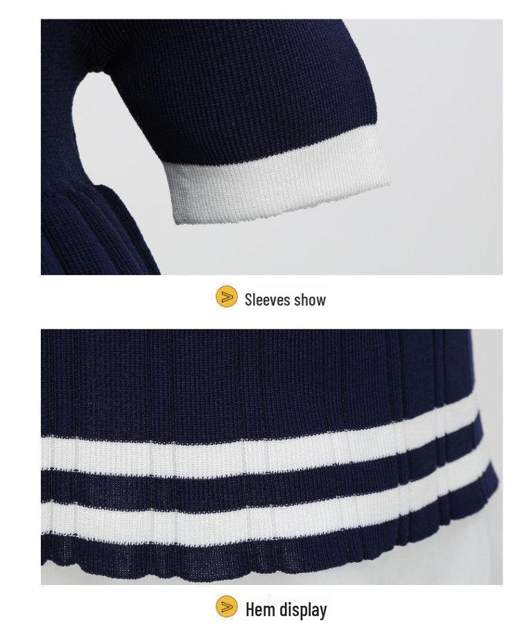 Летнее платье принцессы с коротким рукавом для девочек - Лолита JK в морском стиле