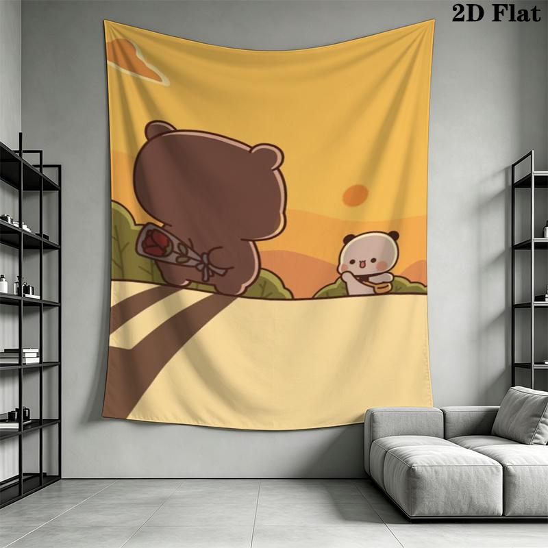 BUBU&DUDU Wall Tapestry Aesthetic Wall Hanging Printed Fabric Blanket Decorative Tapestries for Bedroom Living Room Home Decor