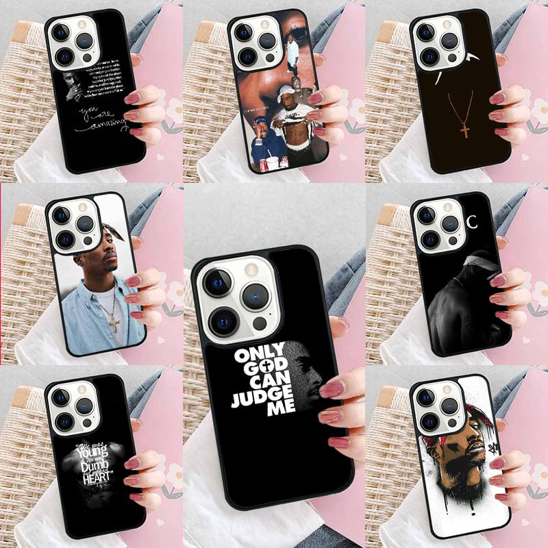 Мягкий чехол для телефона с изображением рэпера 2pac, певца Тупака, для iPhone 17 Air 15 16e 14 13 Pro Max Coque 12 11 Pro Max PLUS
