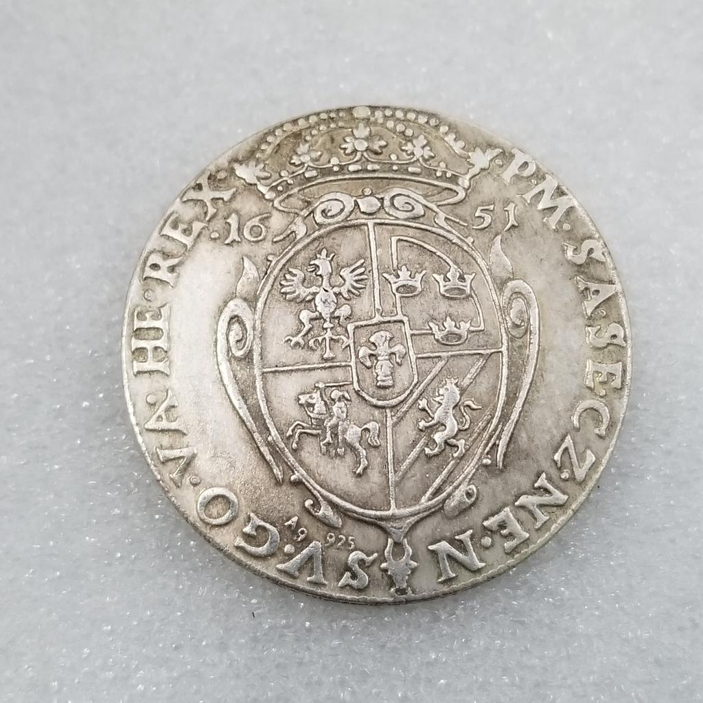 1651 Poland Commemorative Collectible Souvenirs Silver Coins