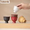 80ML Boutique Powder Yin Fen Ceramic Teacup Petal Mouth High Foot Cup Personal Master Cup Special Tasting Te Amug Kung Fu Teaset