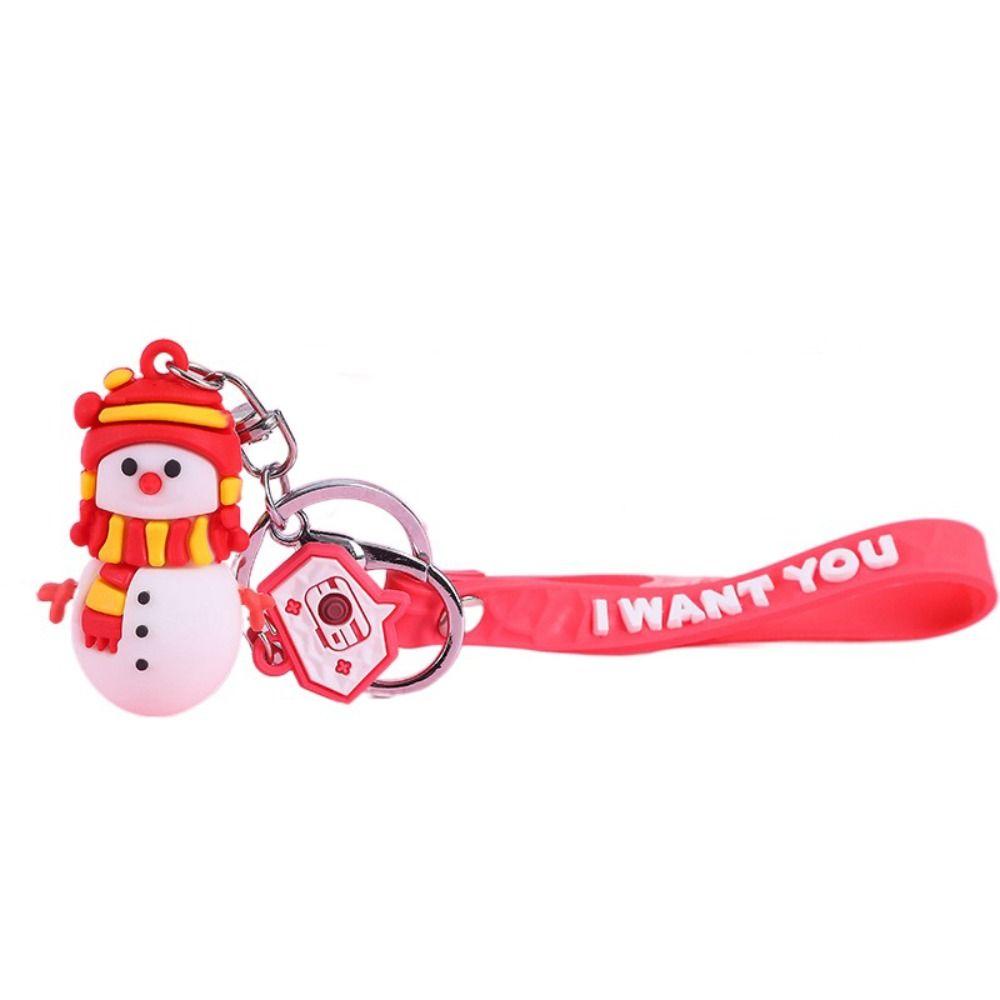 Keyring Women Ornament Kids Gift Doll Pendant Car Key Ring Bag Charm Key Chain Christmas Keychain