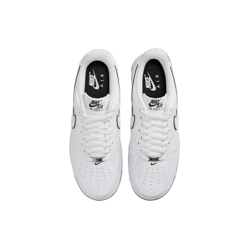 Nike Air Force 1 07 Белые Черные Мужские Кроссовки DV0788-103