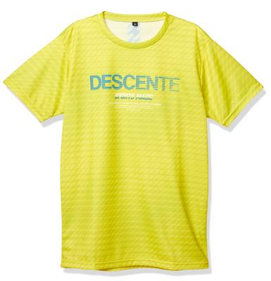 Мужская футболка Descente DRMPJA55, светоотражающая, с коротким рукавом, цвет YLM, размер S,