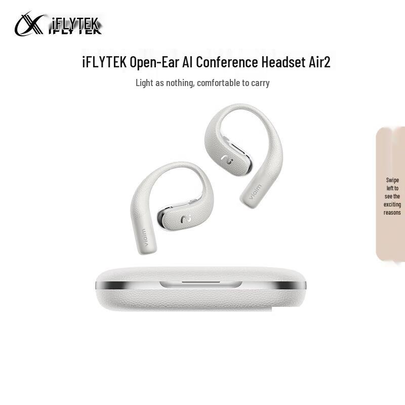 IFLYTEK Air 2 Беспроводные Bluetooth-наушники с открытым ухом и поддержкой ИИ-перевода