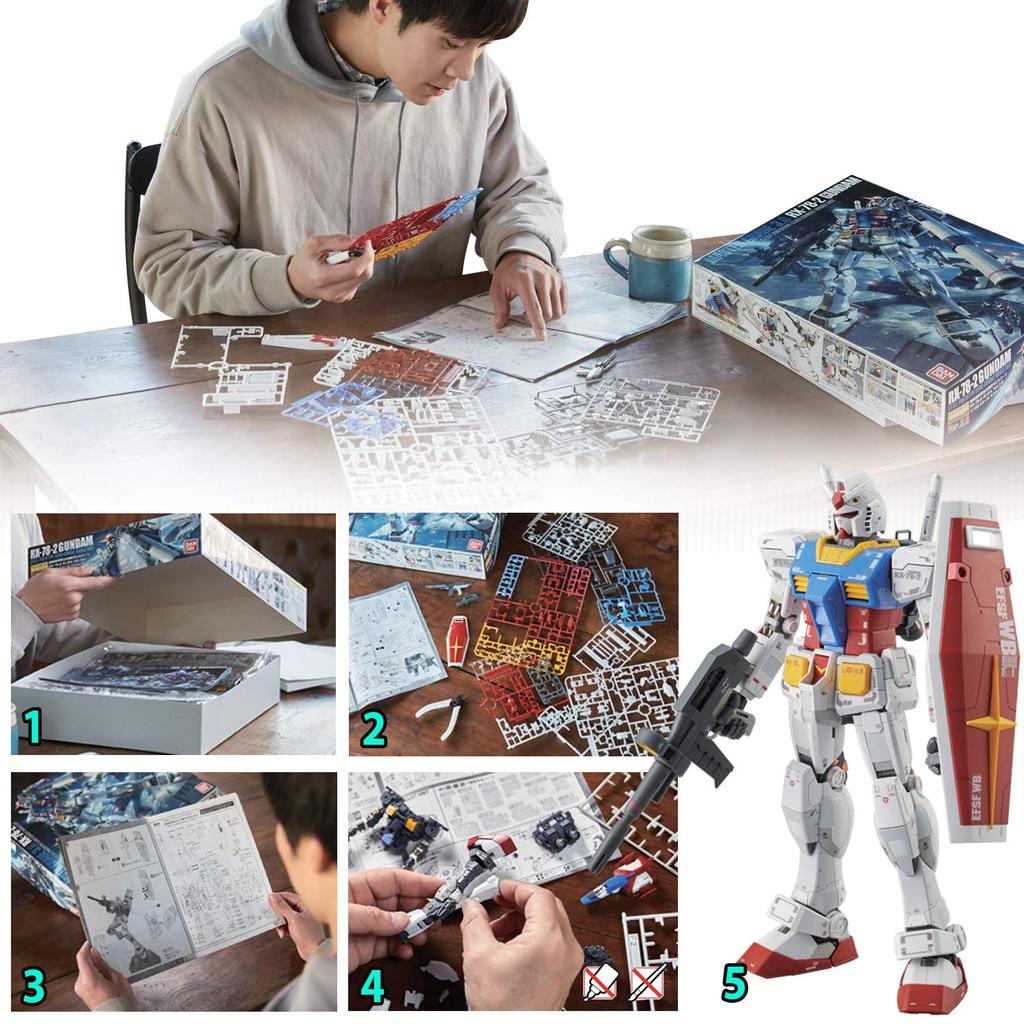 SD Gundam EX-Standard Try Burning Gundam Model Kit - Pre-Colored Plastic Model