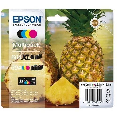 Картридж для принтера - EPSON - 604XL 603XL Starfish C13T10H94010 - Голубой, пурпурный, желтый, черный - Упаковка из 4 шт. - XL 16,1 мл