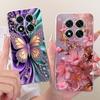 For Xiaomi Redmi Note 14 Pro 4G Case Luxury Butterfly Painted Cover Silicone Case For Redmi Note 14 Pro Plus Note14 Pro+ 5G Bags