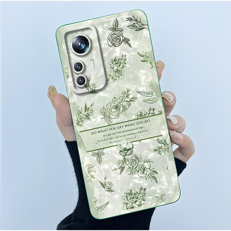 For Xiaomi 12 Lite 12T Phone Case Fashion Simplicity Oil Painting Cover Soft Liquid Silicone Shell For Xiaomi Mi 12T Pro Fundas