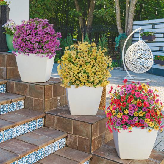 2 шт. Искусственный фиолетовый шар 23,6" Топиарные деревья с колышками для грунта