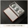 High-grade tea can Small ceramic hand-painted sealed storage tea can Tea packaging gift box Hand-painted sample tea can