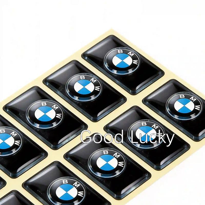 Auto Interior 4Pcs Steering Wheel Badge Decal Stickers For BMW F Series G Series E Series Motorcycle Racing Decor vdhm70