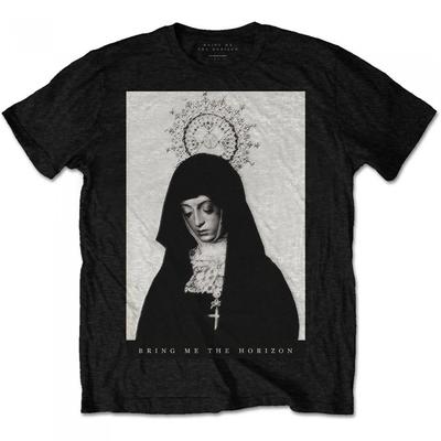 Хлопковая футболка унисекс для взрослых «Монахиня» Bring Me The Horizon