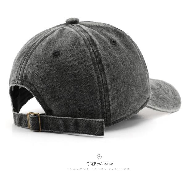 Women's washed and embroidered baseball cap, suitable for outdoor activities, providing sun protection and shade