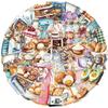 50 шт. Тема выпечки, материал ПЭТ, наклейки-граффити, DIY, эстетичный дневник, ноутбук, холодильник, чемодан, украшение, наклейки для скрапбукинга