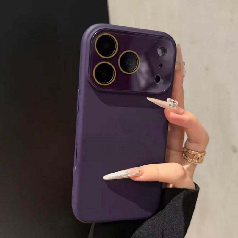 Official Liquid Silicone Phone Case For For Iphone 17 16 1 14 13 Pro Max Camera Protection Soft Cover For For Iphone 17 1 Pro Max Case