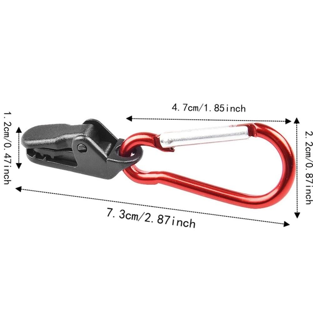20 Pcs Heavy Duty Tarp Clamps With Carabiner Tent Snaps Durable Awning Clips  Farming Garden