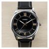 Casio Серия STANDARD простой маленький круглый часы ретро деловой модный кварцевый механизм кожаный ремешок японские и корейские часы мужские MTP-V005L-1B5