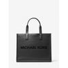 Cooper Logo Embossed Pebble Leather Tote 37s5mcot4l1 Black