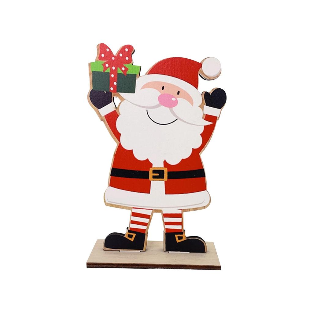 Рождественские деревянные украшения, креативные декоративные настольные украшения