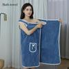 Женское банное полотенце, впитывающее влагу, быстросохнущее, банный халат, сумка, декоративное банное полотенце с бантом, предмет для ванной комнаты 1 шт.