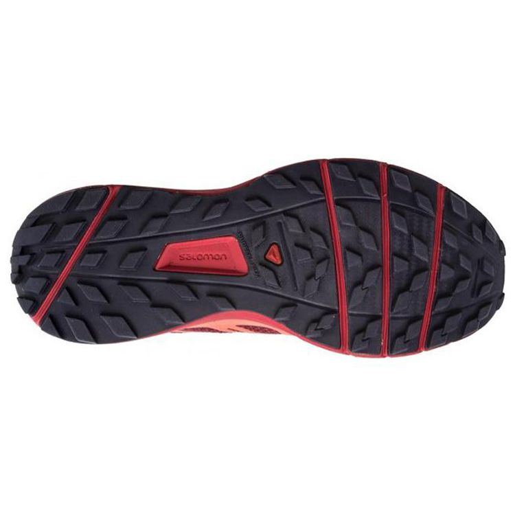 SALOMON Sense Ride 4 Нескользящие Прочные Дышащие Низкие Функциональные Ботинки для Активного Отдыха Женская Обувь Красно-Оранжевый 398486