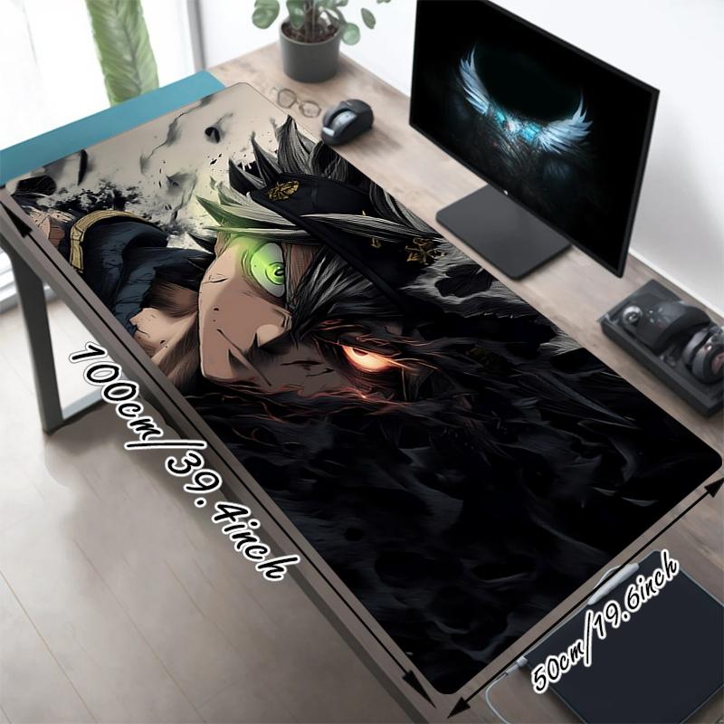1Pc Dark Fantasy Warrior Gaming Mouse Pad Keyboard Desk Mat Non-slip Rubber Lock Edge Waterproof Computer Mousepad for Office Home Decor S1596