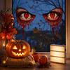 Waterproof Outdoor Glass Decor Demon Eyes Window Sticker, Dripping Blood Red Wall Decal, Realistic Removable Stickers Creepy Devil Static Cling Decal
