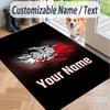 Custom Text Printed Rug Poland Non Slip Floor Carpet For Home Room Decor