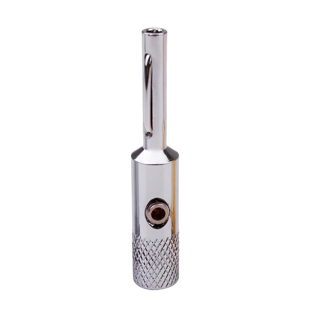 1Pcs Rhodium Plated Audio Speaker Banana Connector Solder Free Banana Adapter Audio Video System