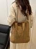 Retro Japanese Canvas Handbag for Women - College & Commuter Large Capacity Crossbody Bag for Autumn & Winter