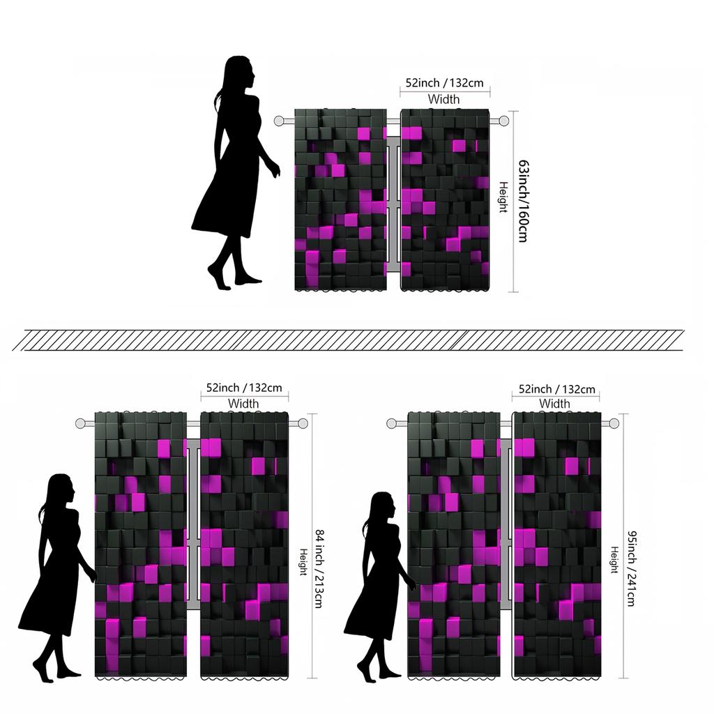 2-х компонентный HD цифровой черный галстук выпуклый квадратный мозаичный занавес украшение дома стиль украшение гостиная спальня через карниз занавес
