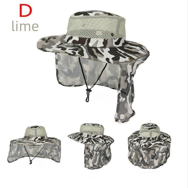 Рыболовная шляпа на открытом воздухе с широкими полями, мужская дышащая сетчатая рыболовная шапка, пляжные шляпы, камуфляжная защита от солнца и ультрафиолета