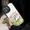 Мультяшный чехол D-Diddl для iPhone 16 15 14 13 12 11 Pro Max Plus Кожаный противоударный чехол