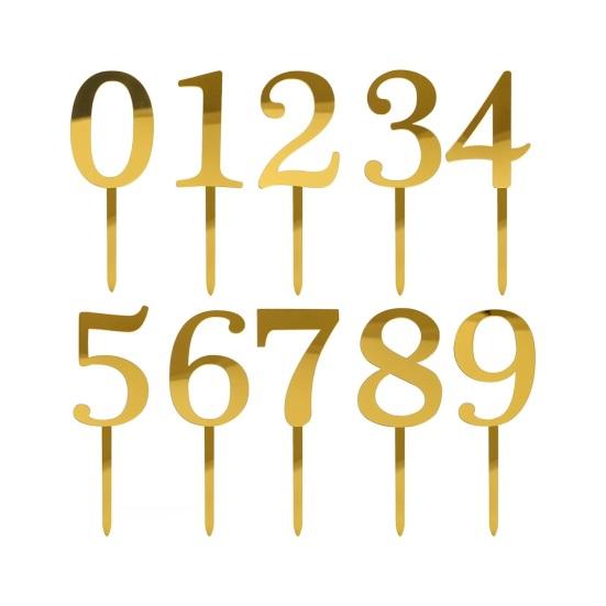 Numbers Birthday Cake Candle Holder Set Acrylic Cake Topper Reusable Party Cake Accessories for Birthdays Anniversaries Weddings