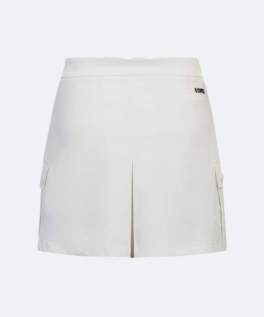 K-SWISS Женская плиссированная тканая юбка Club_1Ksskmu502Wh